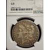 Image 2 : NGC G 6 Graded 1889-CC Morgan Silver Dollar - Carson City Mint Dollar!