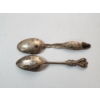 Image 2 : Two Vintage Sterling Silver Spoons TW: 44.6g
