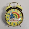 Image 1 : Vintage 1980s Smurf Twin Bell Alarm Clock manufactured by Bradley Time