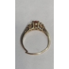 Image 5 : 10K Yellow Gold Ring With Oval Citrine Center Stone With Diamond Accents - Size 7- Weight: 1.9g
