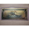 Image 2 : US Two Dollar 24k 999999 Gold Back Note in Mint Condition In Protective Holder