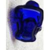 Image 4 : Degenhart Vintage Uranium Glass Dog Figurine - Cobalt - UV Reactive!!!