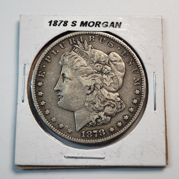 1878-S Morgan Silver Dollar - 90% Silver United States Coin