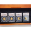 Image 4 : Set of Certified 2010-S Presidential Dollar Coins ANACS PR70 DCAM in Wooden Display Box 
Fillmore, P
