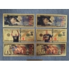 Image 2 : 6 Asstd. 24KT Gold Foil WWE $100 Bills Featuring Undertaker, John Cena & Stone Cold Steve Austin