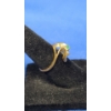 Image 3 : Vintage 14K Gold Emerald And Diamond Bypass Ring - Size 5 - Weight: 2.6g