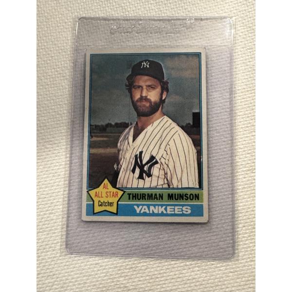 1976 Topps Thurman Munson Baseball Card - Excellent Condition