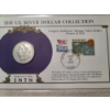 Image 2 : U.S. Silver Morgan & Peace Dollars & Stamps in Display Cards & Protective Binder Page - 1878 & 1934-