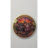 Image 1 :  Colorized "Crusader's Vow" 5 oz .999 AVDP Copper Bullion Round In Protector