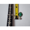 Image 5 : Vintage Sterling Silver Southwestern Inlay Ring & Malachite-Style Pendant TW: 6.6g