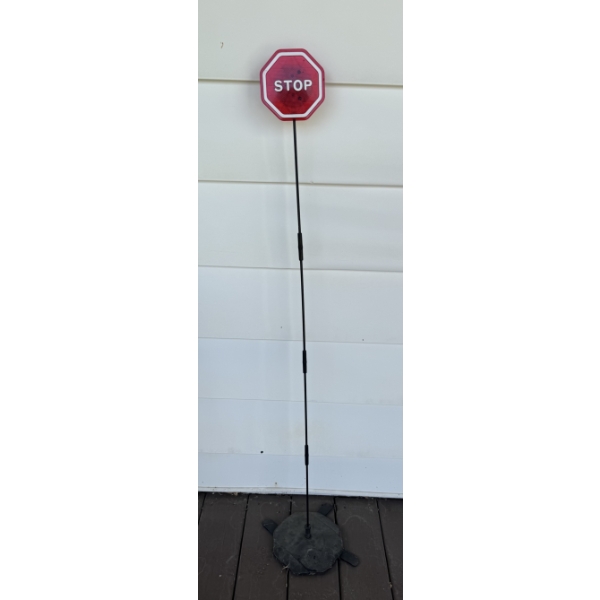 Driveway Small "Stop" Sign and Miscellaneous Containers 
