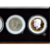 Image 3 : Four Assorted Kennedy Half Dollars in Protective Cases With Display Box from The Matthew Mint