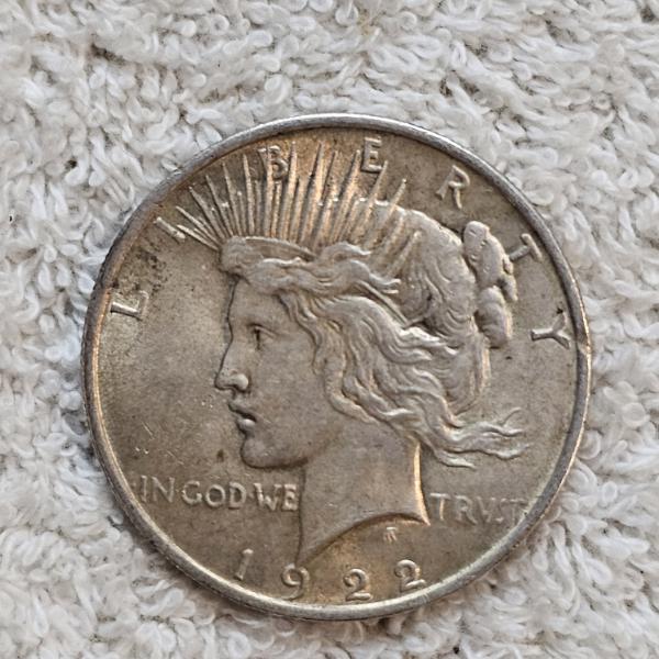 1922 Peace 90% Silver Dollar AFV $1.00