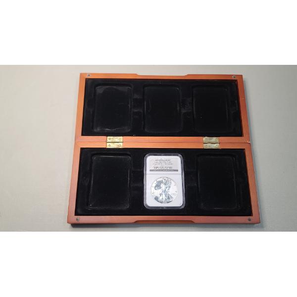 NGC 2006-P PF 69 20th Anniversary Reverse Proof 1 Troy Ounce .999 Fine Silver Eagle Coin From Set