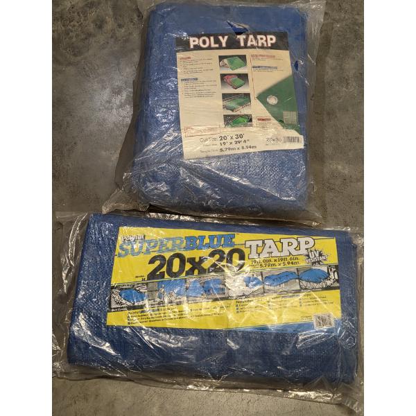 New! 20'x20' And 20'x30' Poly Tarps