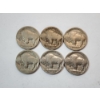 Image 2 : Six Assorted Years U.S. Buffalo Nickels Face Value: $0.30