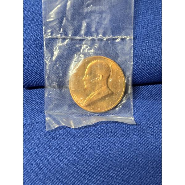 1953 Dwight D. Eisenhower Inaugurated President January 20th 1953, Copper Token