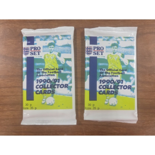 1990- 1991 Pro Set Soccer/ English Football Trading Cards Sealed Wax Packs