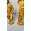 Image 5 : Vintage Artmark 14" Tall Asian Couple Resin Figurines Made In Italy 