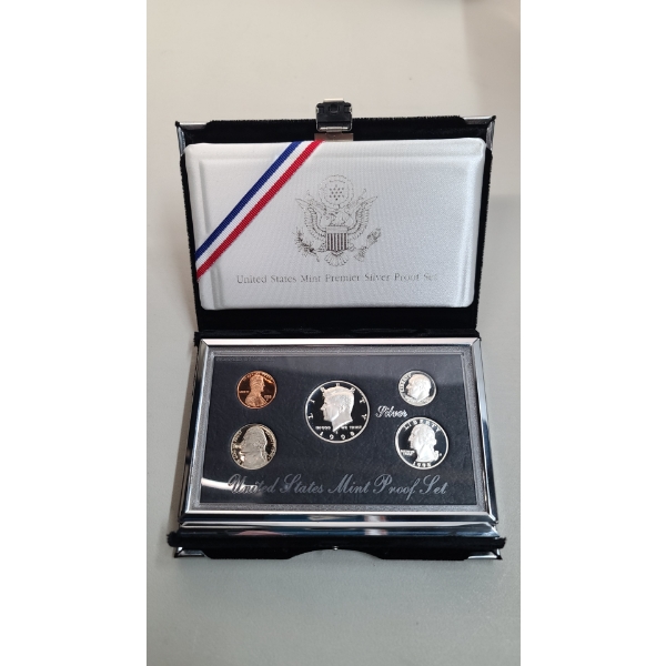 1998-S US Mint Premier Silver Proof Set With Folding Display