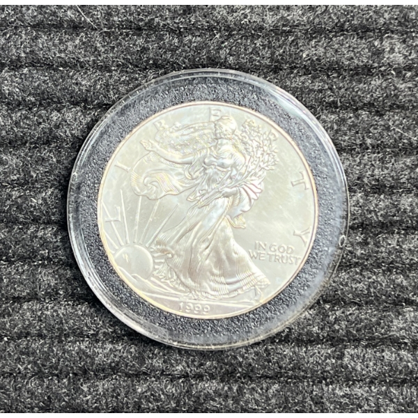 1999 American Silver Eagle in Case