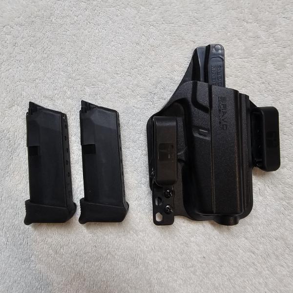 Bravo Torsion Holster With 2 Clips For Glock 43X / 48 ft. Base Extensions (Compatible with Lot 750)