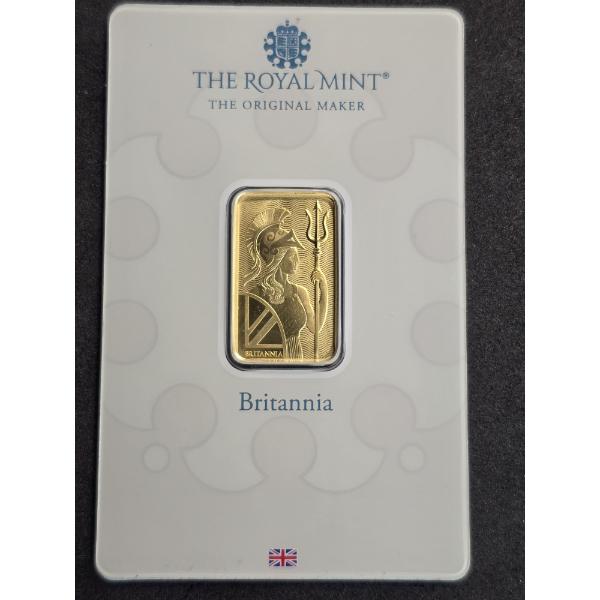 10g .9999 Fine Gold Britannia Bar - The Royal Mint