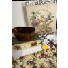 Image 2 : Lots of Kitchen Fruit Decor - Valance - Wall Hanging Basket of Fruit - Metal Fruit Shelf - Tin