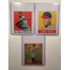 Image 1 : Ted Williams, Babe Ruth & Paige Throwback Chewing Gum Trading Cards In Holders - Mint Condition