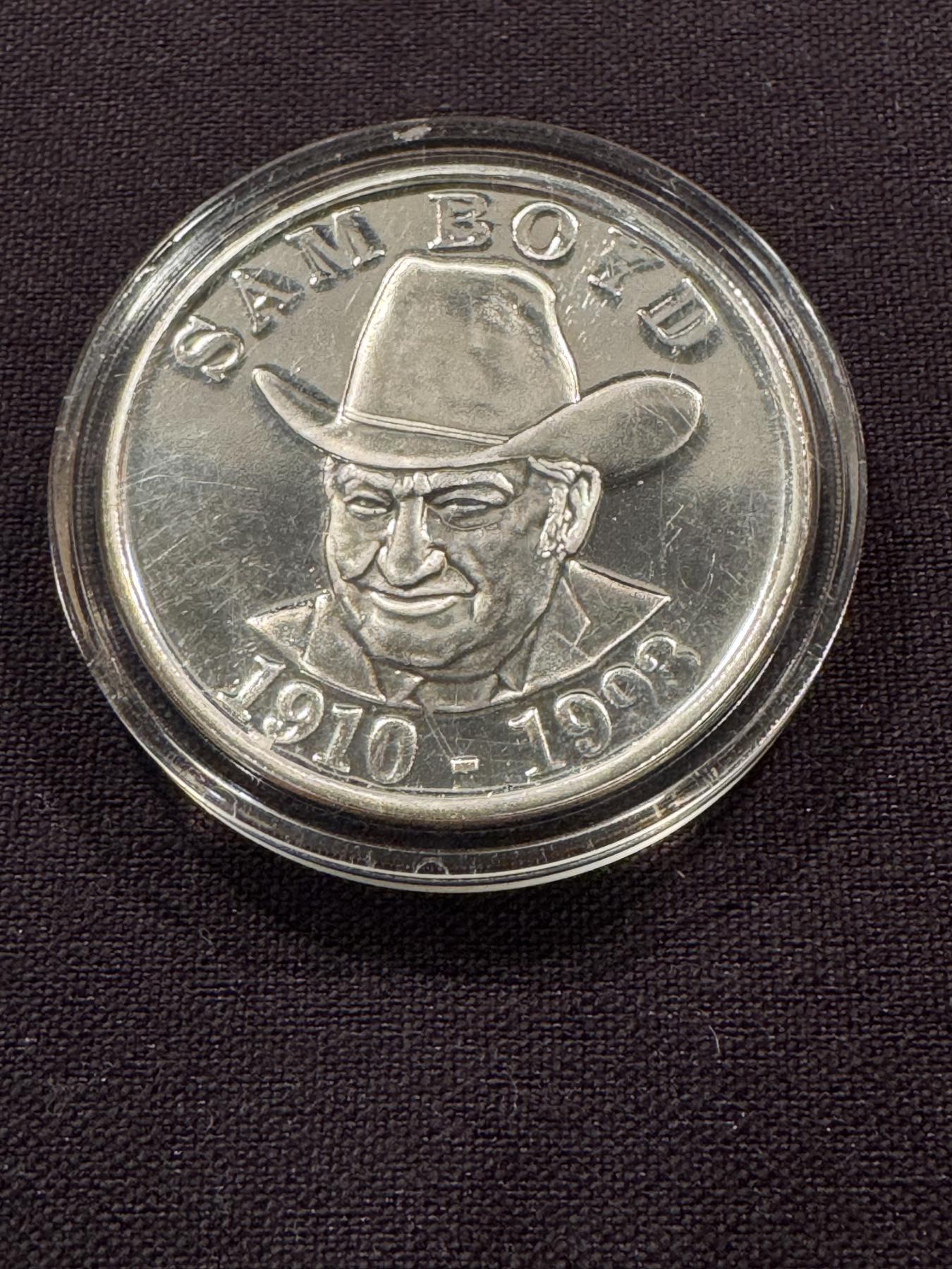 Rare 1993 Sam Boyd Sam's Town .999 One Troy Ounce Fine Silver - Mint ...