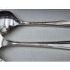 Image 14 : Nice Assortment of Silver-Plated Flatware, Heart-Shaped Goblets, in Wooden Holder ~ 5lbs