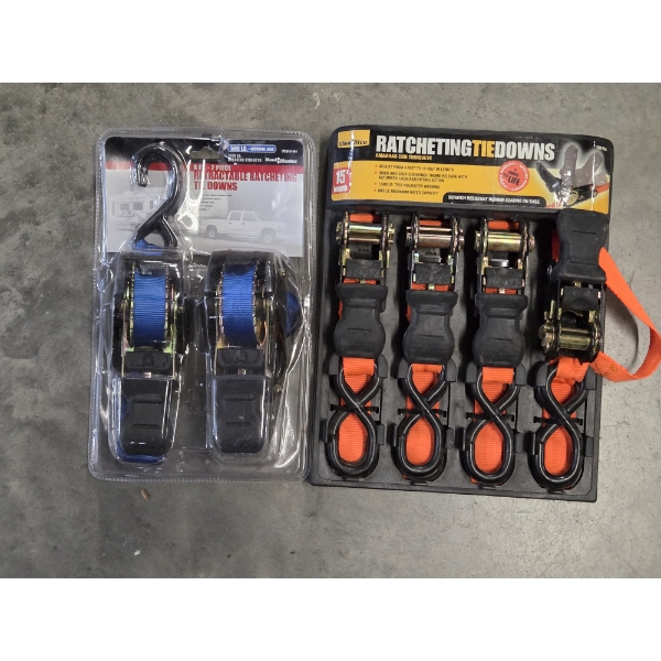 Brand New Ratchet Tie Down Sets