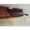 Image 4 : Vintage Leather Embossed Details Soft-Lined Zip-Up Rifle Case ~48in