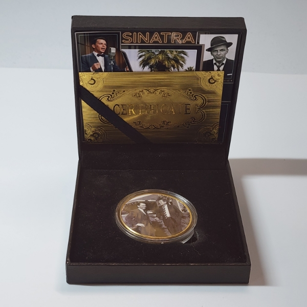 Frank Sinatra & John F. Kennedy Commemorative 24K Gold Plated Coin 