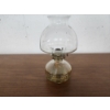 Image 1 : Vintage Glass Oil Lamp - About 14in Tall 