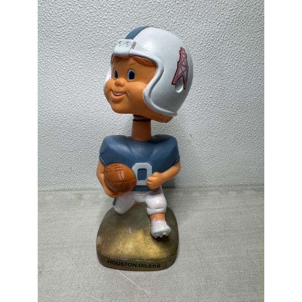 Vintage Houston Oilers Football Bobble Head Doll - About 8 Inches Tall - Hard To Find