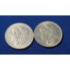 Image 1 : 1884 & 1889 90% Silver Morgan Dollars