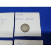 Image 4 : Assorted Coins: x8 90% Silver Barber Dimes & x1 1887 90% Silver Seated Liberty Dime, Mexican Coin