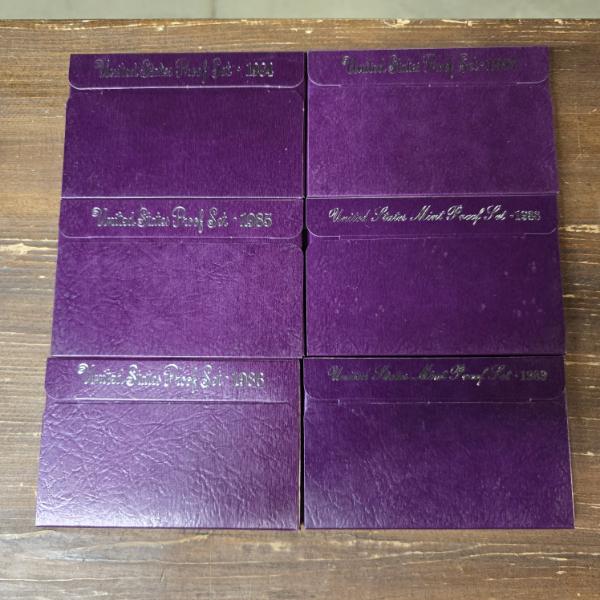 6 Proof Sets from 1984-1989
