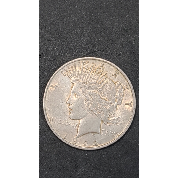 1922 90% Silver Peace Dollar