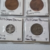 Image 7 : 2 Binder Pages Filled with Assorted World Coins: England, G.Britain & British Caribbean Territories