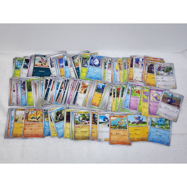 Huge Collection of Assorted Foreign Pokemon Trading Cards Featuring Japanese & Korean!