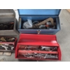 Image 5 : Three Vintage Metal Tool Boxes, & 2 Crates With Assorted Tools, Wrenches, Hardware & More!