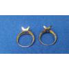 Image 4 : (2) 10K Gold Open Setting Rings - Size 6 - Weight: 1.8g