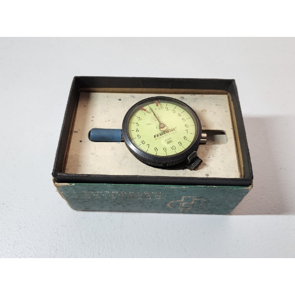 Vintage Federal Products Corporation Dial Indicator C3W .001" With Original Box