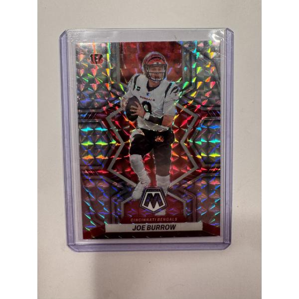 2022 Panini Mosaic JOE BURROW Silver Honeycomb Prizm Insert Football Card - Exceptional Condition