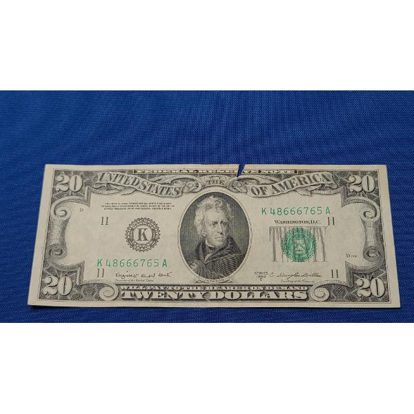 Series 1950 C Green Seal $20 Bank Note With Smith And Dillon Signatures