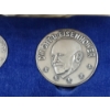 Image 3 : Hallmarked England Sterling Silver Dwight Eisenhower Medal & Round in Original Box - 109 Grams