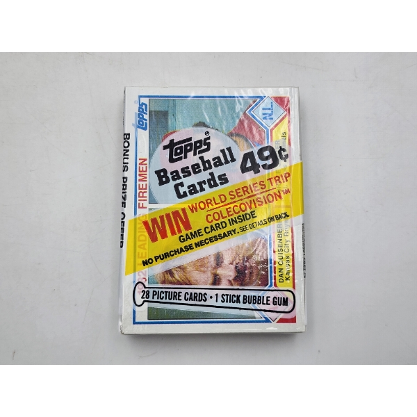 SEALED 1983 Topps Baseball Cards- 28 Picture Cards & 1 Stick Bubble Gum- Incredible Condition