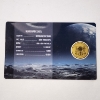 Image 4 : 1st Moon Landing 1/1000 oz .999 Find Gold Round - Sealed in Assay Card